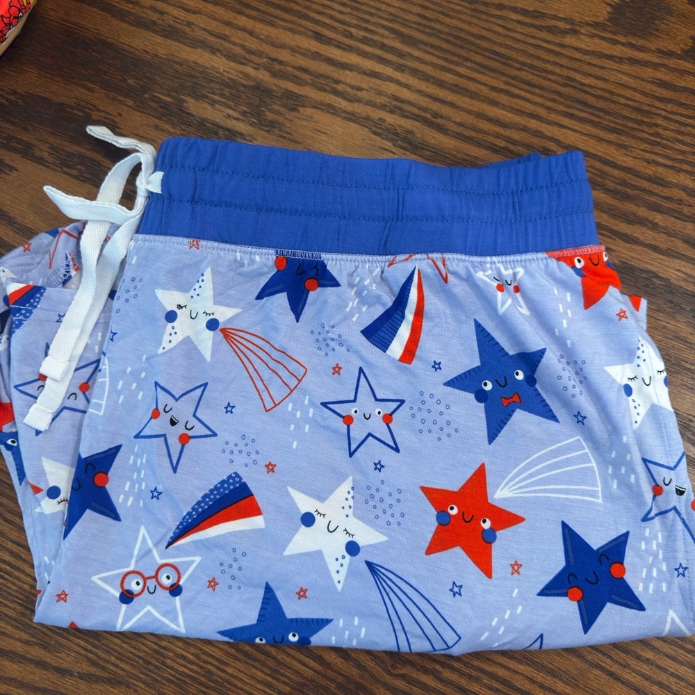Little Sleepies- women's Stars & Stripes Print Pajama Shorts